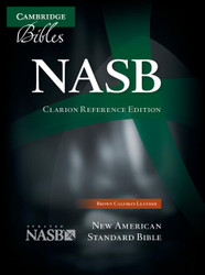 NASB Clarion Reference Bible Brown Calfskin Leather NS485:X