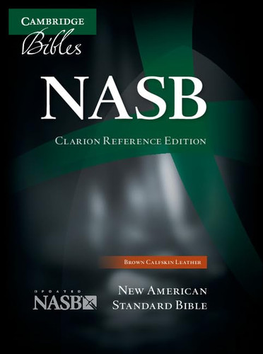 NASB Clarion Reference Bible Brown Calfskin Leather NS485:X