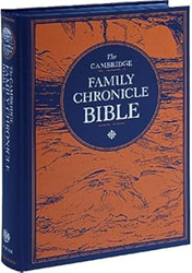 Cambridge KJV Family Chronicle Bible Blue HB Cloth over Boards