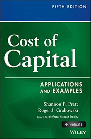 Cost of Capital + Website: Applications and Examples
