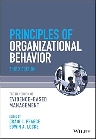Principles of Organizational Behavior