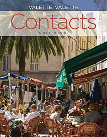 Student Activities Manual for Valette/Valettes Contacts