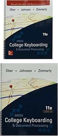 Gregg College Keyboarding & Document Processing