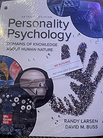 PERSONALITY PSYCHOLOGY (LOOSELEAF)