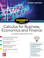 Schaum's Outline of Calculus for Business Economics and Finance