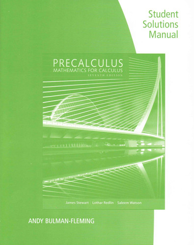 Student Solutions Manual for Stewart/Redlin/Watson's Precalculus