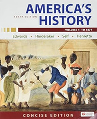 America's History: Concise Edition Volume 1