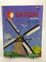 Saxon Math Student Edition Book Grade 5 Volume 1 HMH