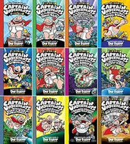 Captain Underpants Books 1-12 FULL COLOR Complete Collection