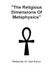The Religious Dimensions Of Metaphysics