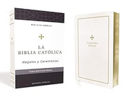 Biblia Catolica Regalos y Ceremonias Piel reciclada Blanco