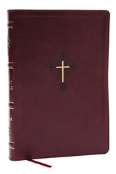 RSV2CE Thinline Large Print Catholic Bible Crimson Leathersoft