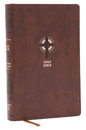 NRSVCE Sacraments of Initiation Catholic Bible Brown Leathersoft