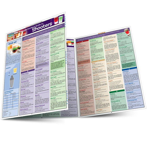 Bartender's Guide To Shooters QuickStudy Laminated Reference Guide