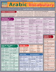 Arabic Vocabulary QuickStudy Laminated Reference Guide