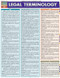 Legal Terminology QuickStudy Laminated Reference Guide