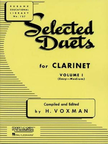Selected Duets for Clarinet Volume 1 | Easy to Medium Classical