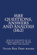 MBE Questions Answers and Analysis