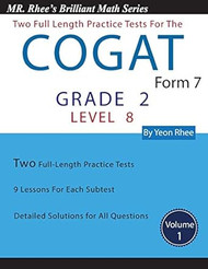 Two Full Length Practice Tests for the CogAT Form 7 Level 8