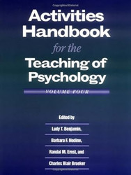 Activities Handbook for the Teaching of Psychology Vol. 4
