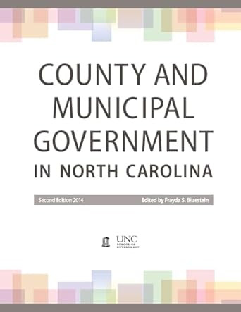 County and Municipal Government in North Carolina