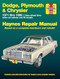 Dodge Plymouth & Chrysler RWD 6Cylinder & V8 Models