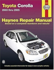Toyota Corolla 2003 Thru 2005
