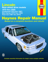 Lincoln Rear-wheel drive models 1970 thru 2005