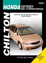 Chilton Total Car Care Honda Odyssey 2001-2010 Repair Manual