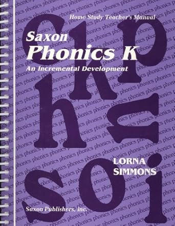 Saxon Phonics K