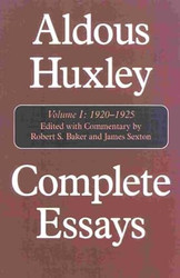 Complete Essays Vol. 1: 1920-1925