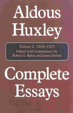 Complete Essays Vol. 1: 1920-1925
