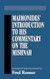 Maimonides' Introduction to His Commentary on the Mishnah