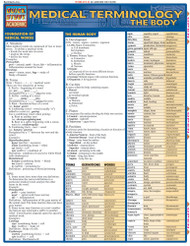 Medical Terminology: The Body QuickStudy Laminated Reference Guide