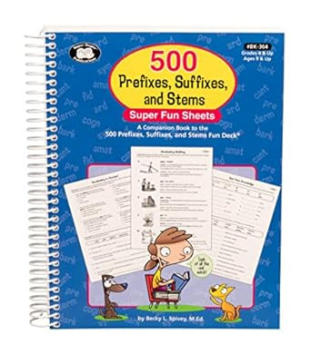 Super Duper Publications 500 Prefixes Suffixes and Stems