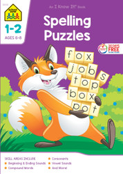 School Zone Spelling Puzzles 1-2 Workbook