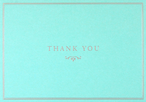 Blue Elegance Thank You Notes