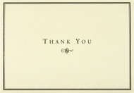 Black and Cream Thank You Cards