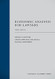 Economic Analysis for Lawyers