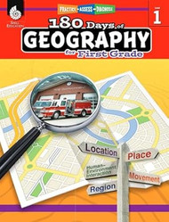 180 Days: Social Studies Geography for 1st Grade Practice
