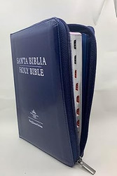 Biblia Bilingue Manual RVR.1960/king James kjv/ Simil Piel