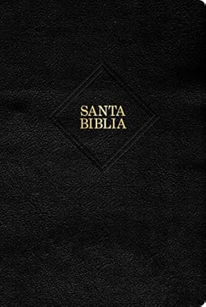 RVR 1960 Biblia letra gigante negro piel fabricada con indice