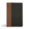 KJV Personal Size Giant Print Bible Black/Brown LeatherTouch Red