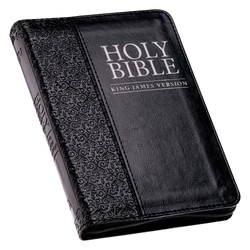 KJV Holy Bible Compact Faux Leather Red Letter Edition - Ribbon