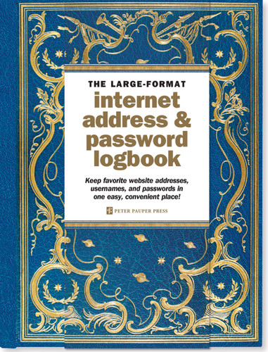 Celestial Large-Format Internet Address & Password Logbook