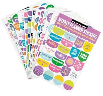 Peter Pauper Press Essentials Weekly Planner Stickers