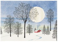 Moonlit Cottage Deluxe Boxed Holiday Cards
