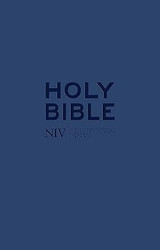 NIV Tiny Navy Soft-tone Bible with Zipper