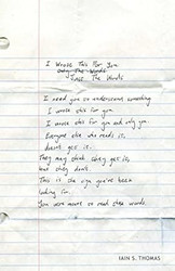 I Wrote This for You