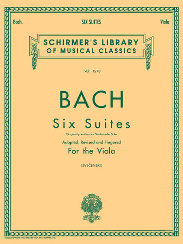 Bach ??Six Suites for Unaccompanied Viola | Schirmer Library of
